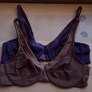 2 Olga underwire bra, 38C
